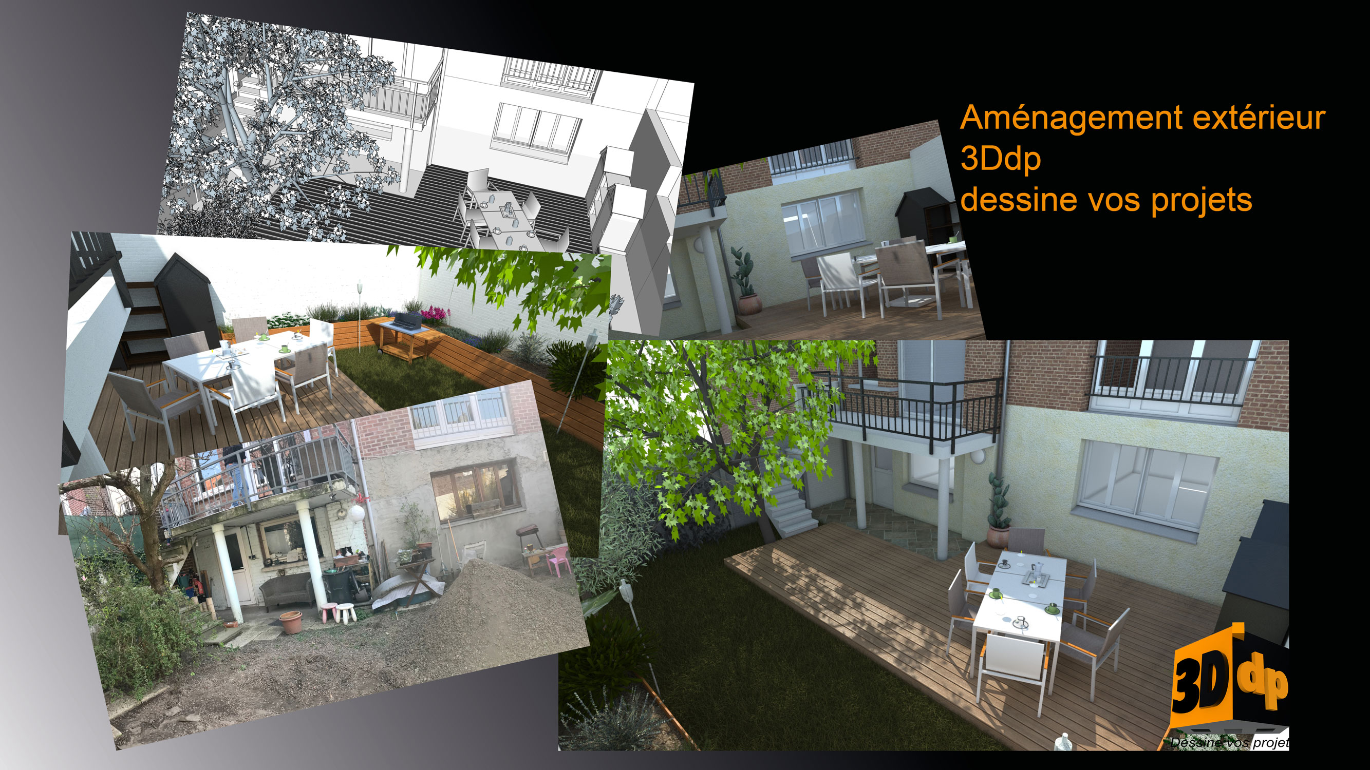 3Ddp, plans et aménagement extérieur.